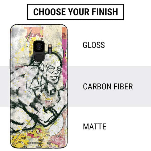 DC Comics The Flash Retro Abstract Running Pose Galaxy S9 Skin